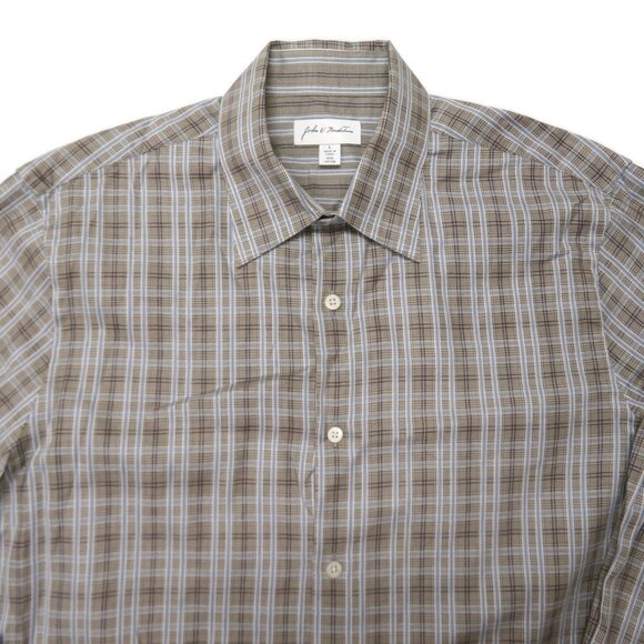 John W Nordstrom Mens Button Up Shirt Large Gray - Picture 5 of 5